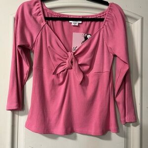 Tie Me Up Top in Pink - Vixen by Micheline Pitt